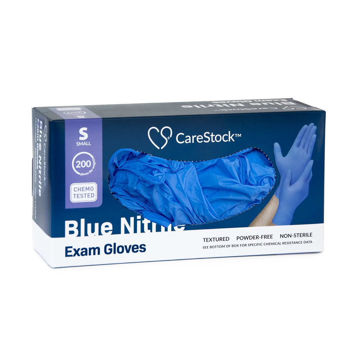 CareStock™ Nitrile Exam Glove, Small, Blue CareStock™