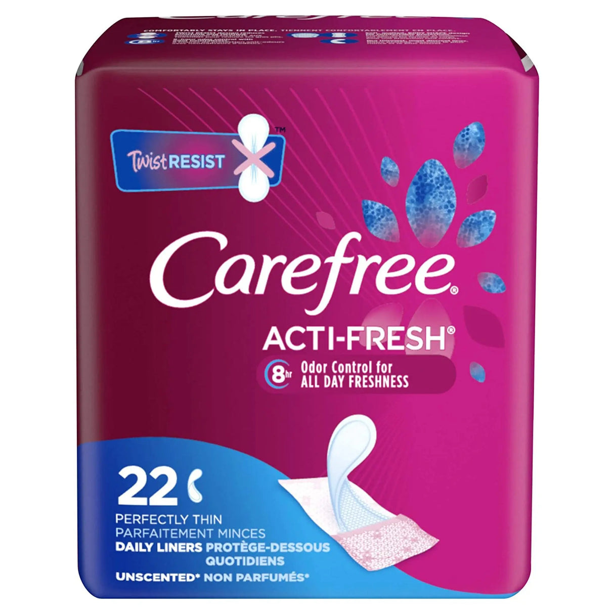 Carefree® Acti-Fresh® Regular Liners Carefree® actifresh®