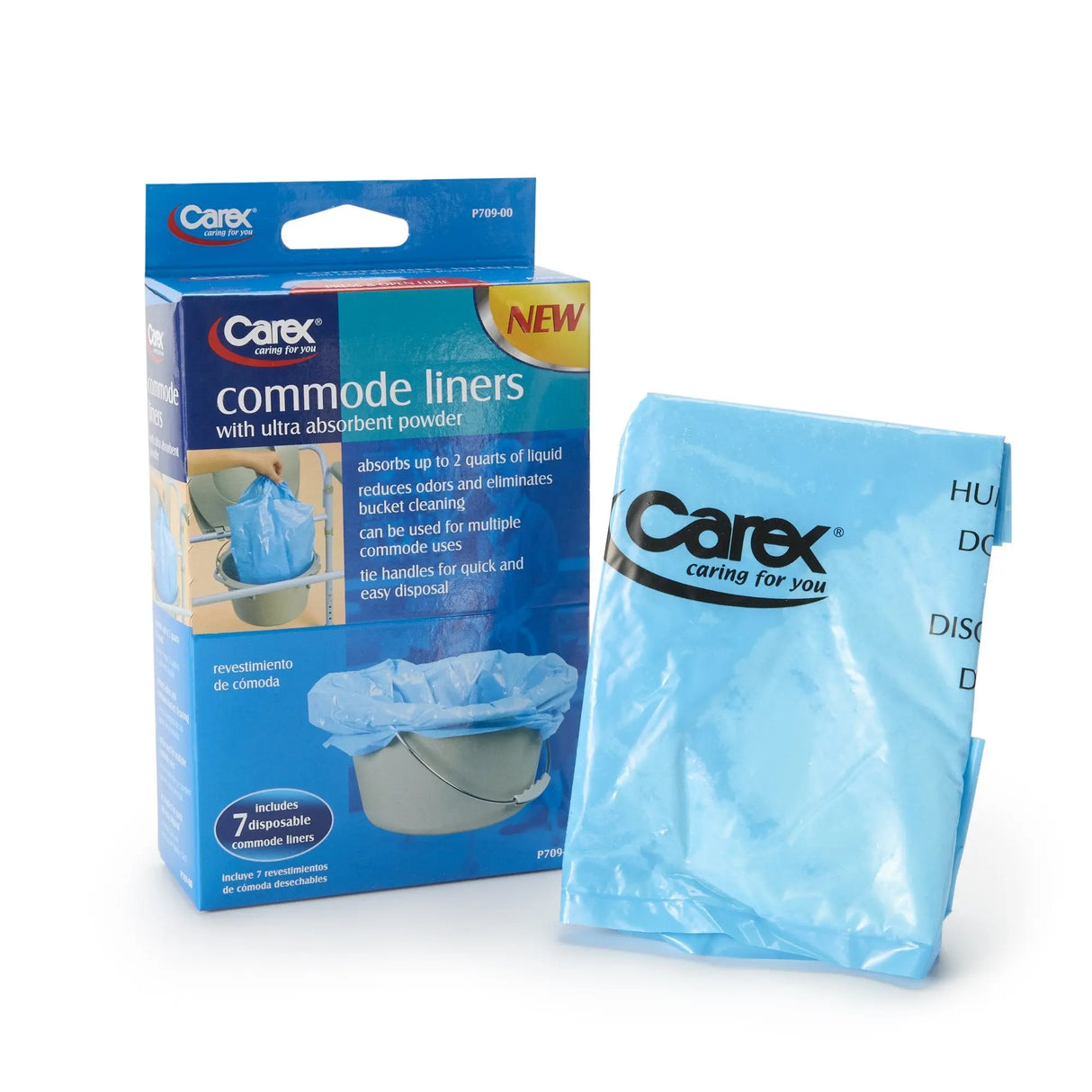 Carex® Commode Liner, 14 x 14 Inch - getMovility