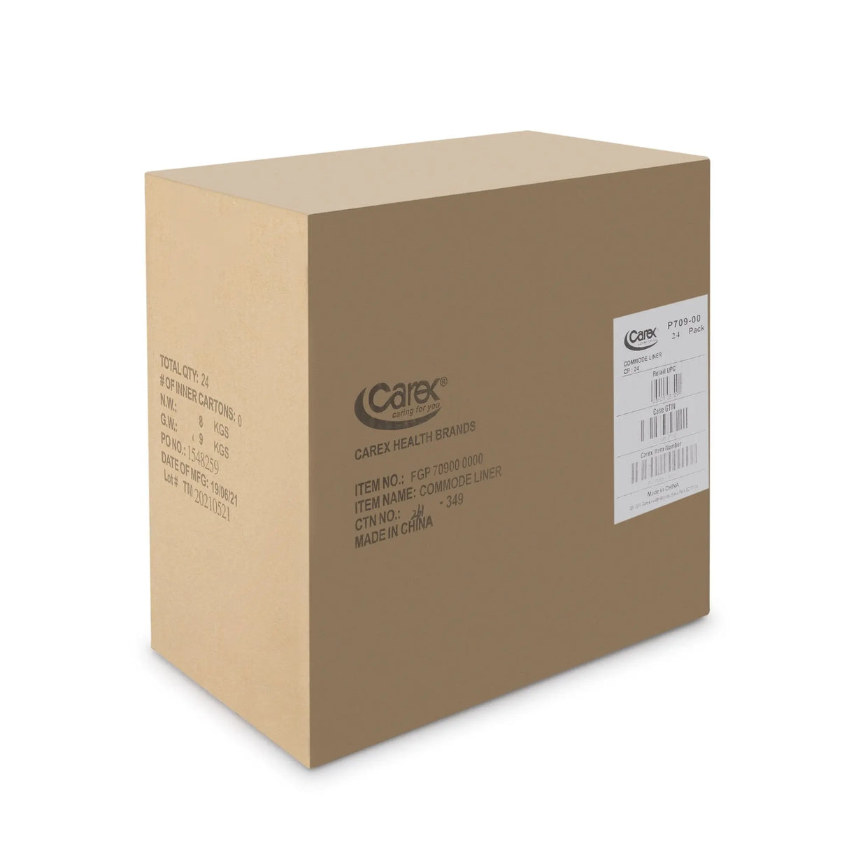 Carex® Commode Liner, 14 x 14 Inch - getMovility