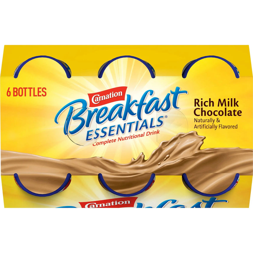 Carnation Breakfast Essentials® Chocolate Nutritional Drink, 8-ounce bottle Carnation Breakfast Essentials®