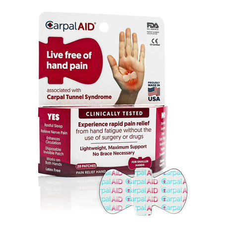 CarpalAid® Patch Hand-Based Carpal Tunnel Support, Large Carpal AID® Patch