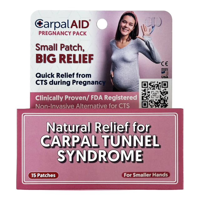 CarpalAid® Patch Pregnancy Hand-Based Carpal Tunnel Support, Small Carpal AID® Patch Pregnancy