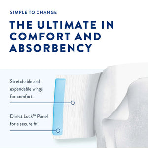 Prevail AIR Overnight Briefs, Heavy Absorbency, Unisex Adult, Disposable, Size 2, 45 to 62 Inch, Large, Orange, 18/Bag 4 Bags/Case Prevail Air™ Overnight