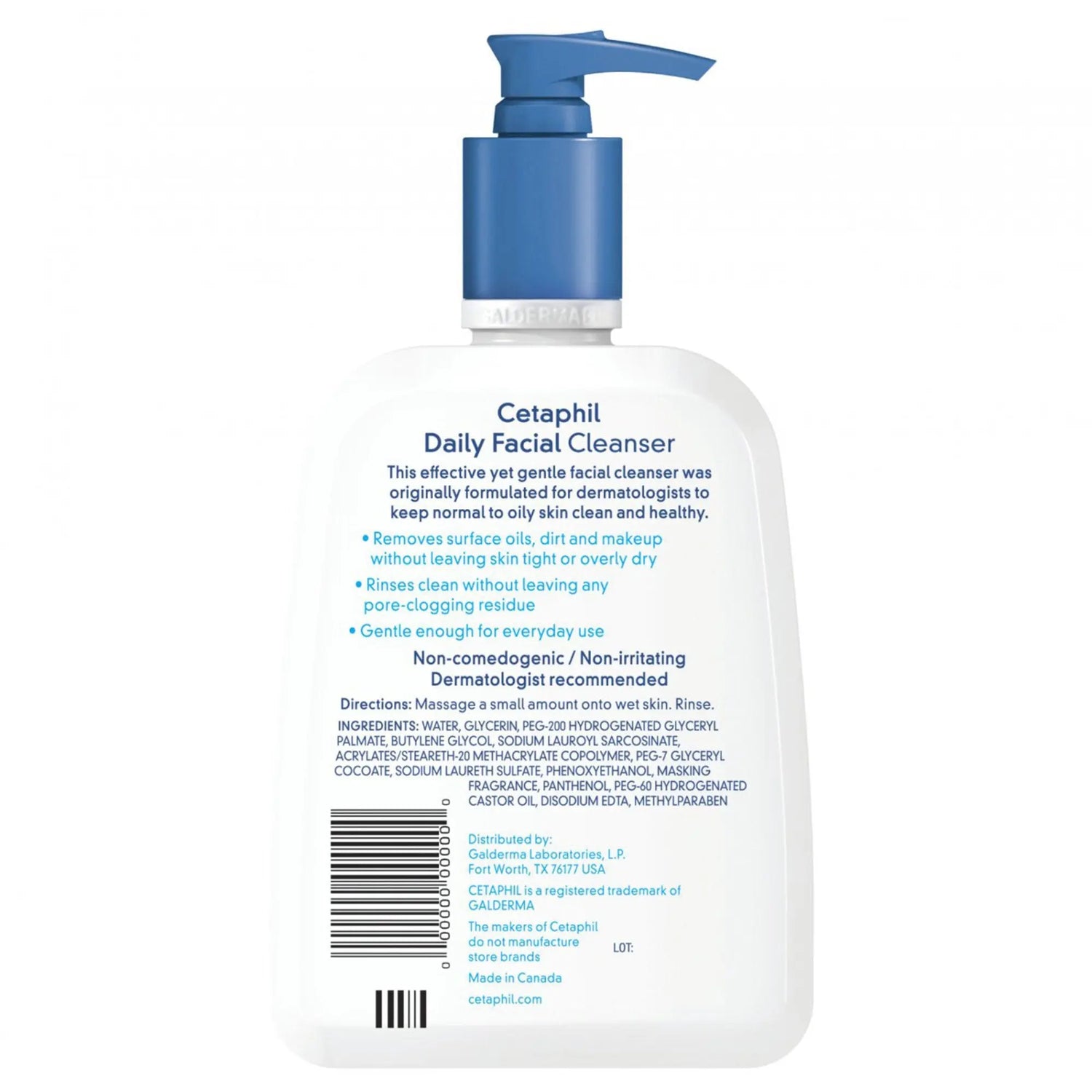 Cetaphil® Unscented Daily Facial Cleanser, 16 oz. Cetaphil® Daily Facial Cleanser