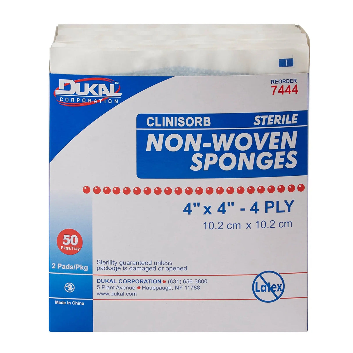 Clinisorb Sterile Nonwoven Sponge, 4 x 4 Inch Clinisorb