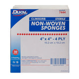 Clinisorb Sterile Nonwoven Sponge, 4 x 4 Inch, 4-Ply Clinisorb