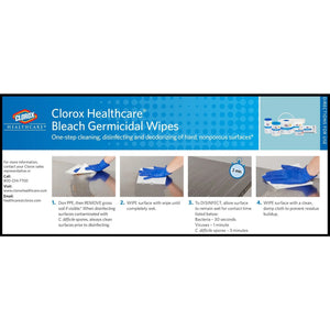 Clorox Healthcare Surface Disinfectant Cleaner, Chlorine Scent, Nonsterile, 6.75 X 9 Inch, Canister Clorox Healthcare®