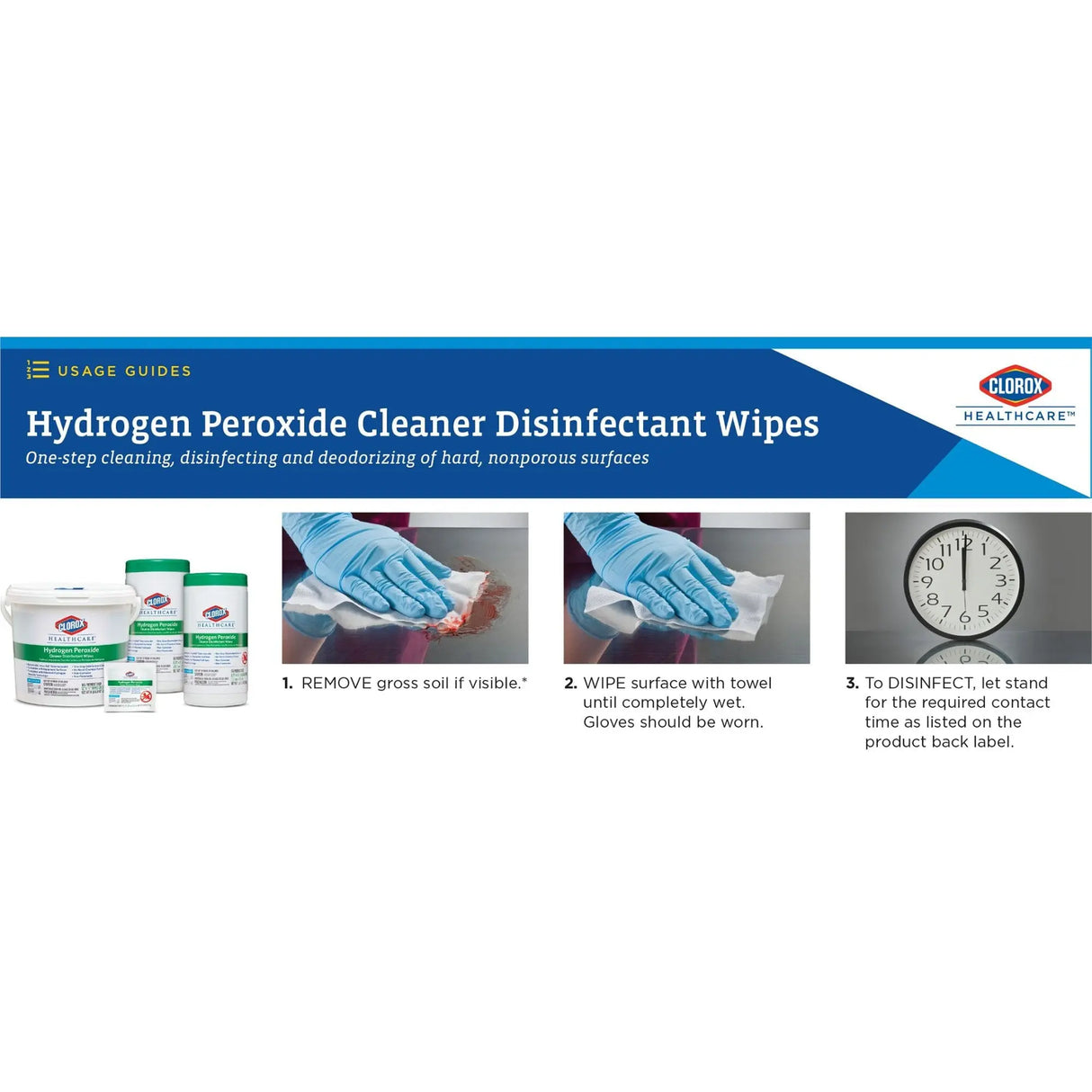 Clorox Healthcare® Hydrogen Peroxide Cleaner Disinfectant Wipes Clorox Healthcare®