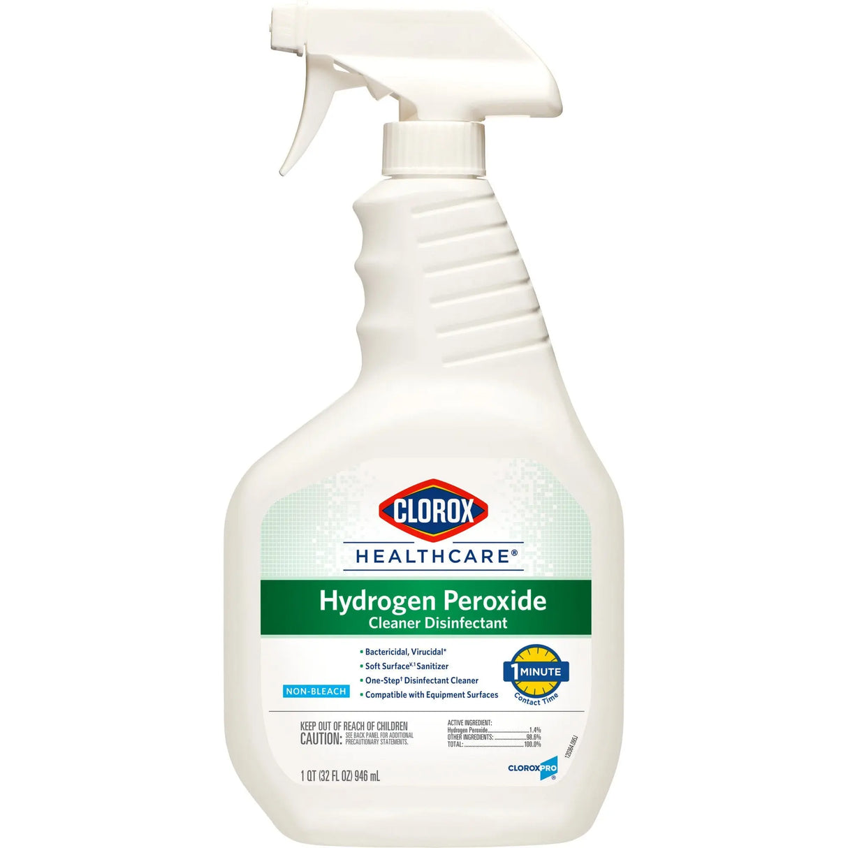 Clorox® Healthcare® Surface Disinfectant Cleaner, 32 oz Trigger Spray Bottle Clorox Healthcare®