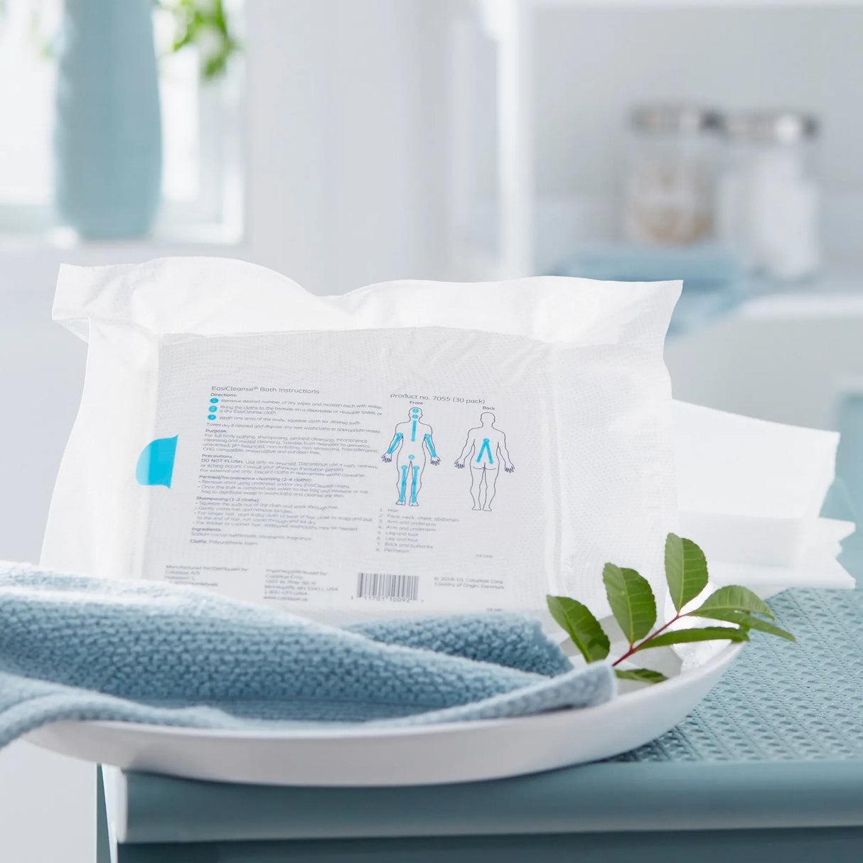 Coloplast Bedside-Care EasiCleanse Bath Wipes, Rinse-Free, Soft Pack Bedside-Care® EasiCleanse™