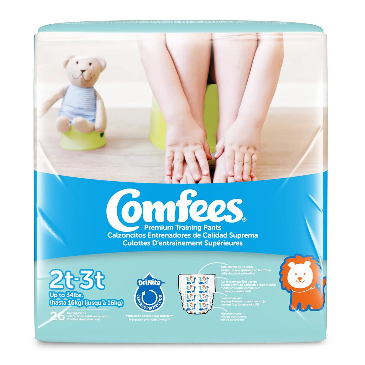 Comfees Training Pants, 12-Hour Protection, Male Toddler Comfees®