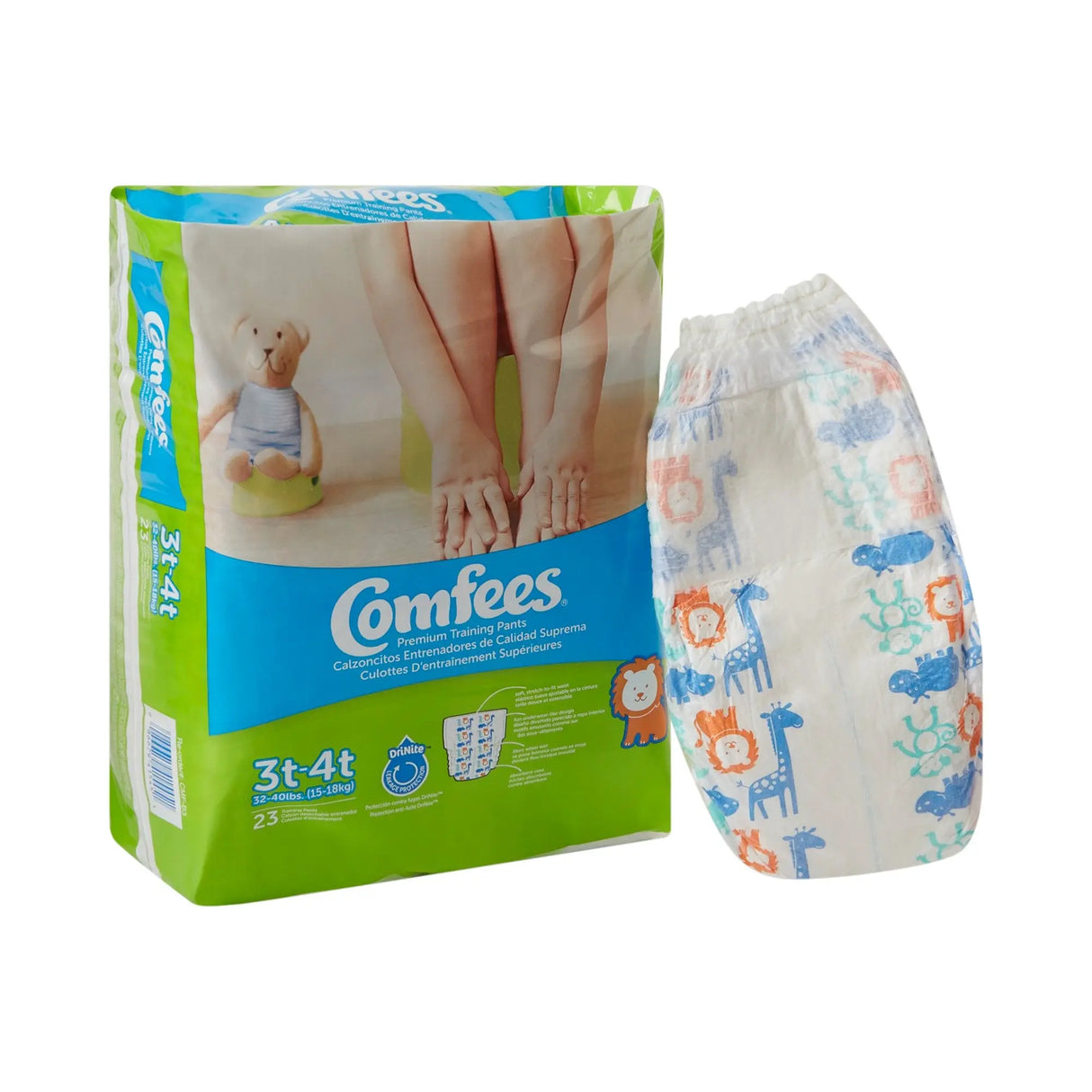 Comfees Training Pants, 12-Hour Protection, Male Toddler, 3T-4T, 32 to 40 Lbs Comfees®