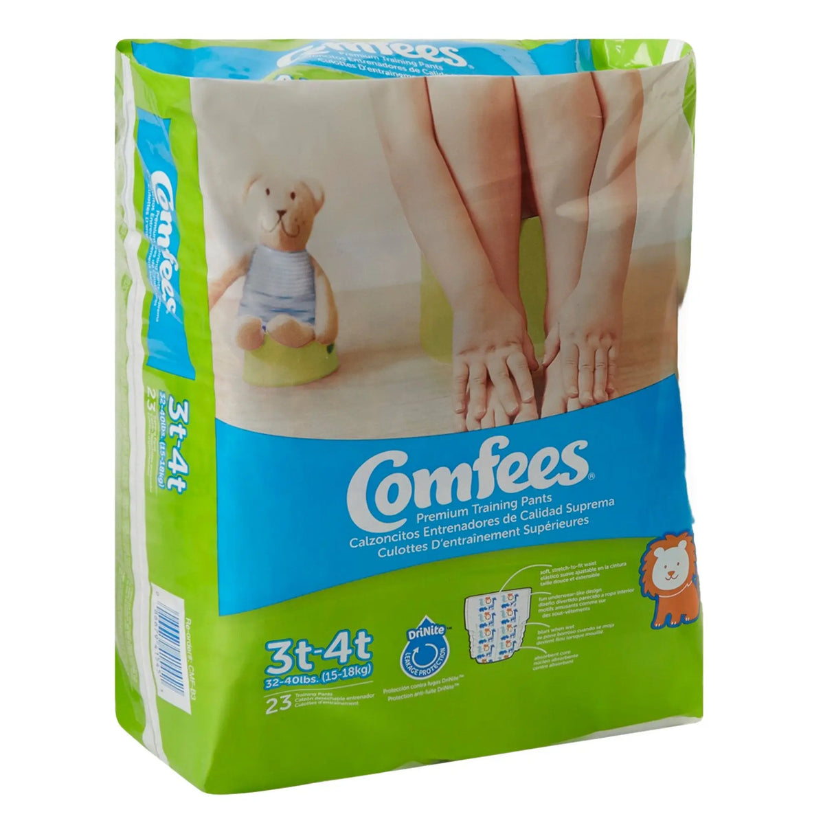 Comfees Training Pants, 12-Hour Protection, Male Toddler, 3T-4T, 32 to 40 Lbs Comfees®