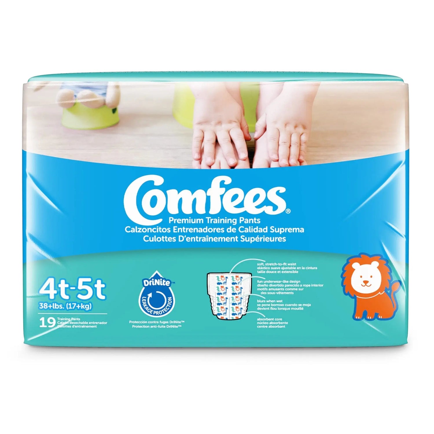 Comfees Training Pants, 12-Hour Protection, Male Toddler, 4T-5T, Over 38 Lbs Comfees®