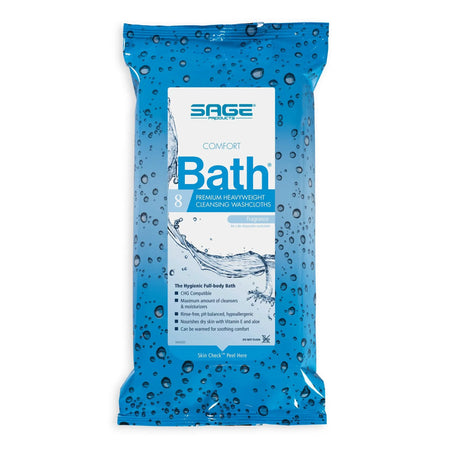 Comfort Bath® Cleansing Washcloths, Heavyweight, Soft Pack Comfort Bath® Premium Heavyweight