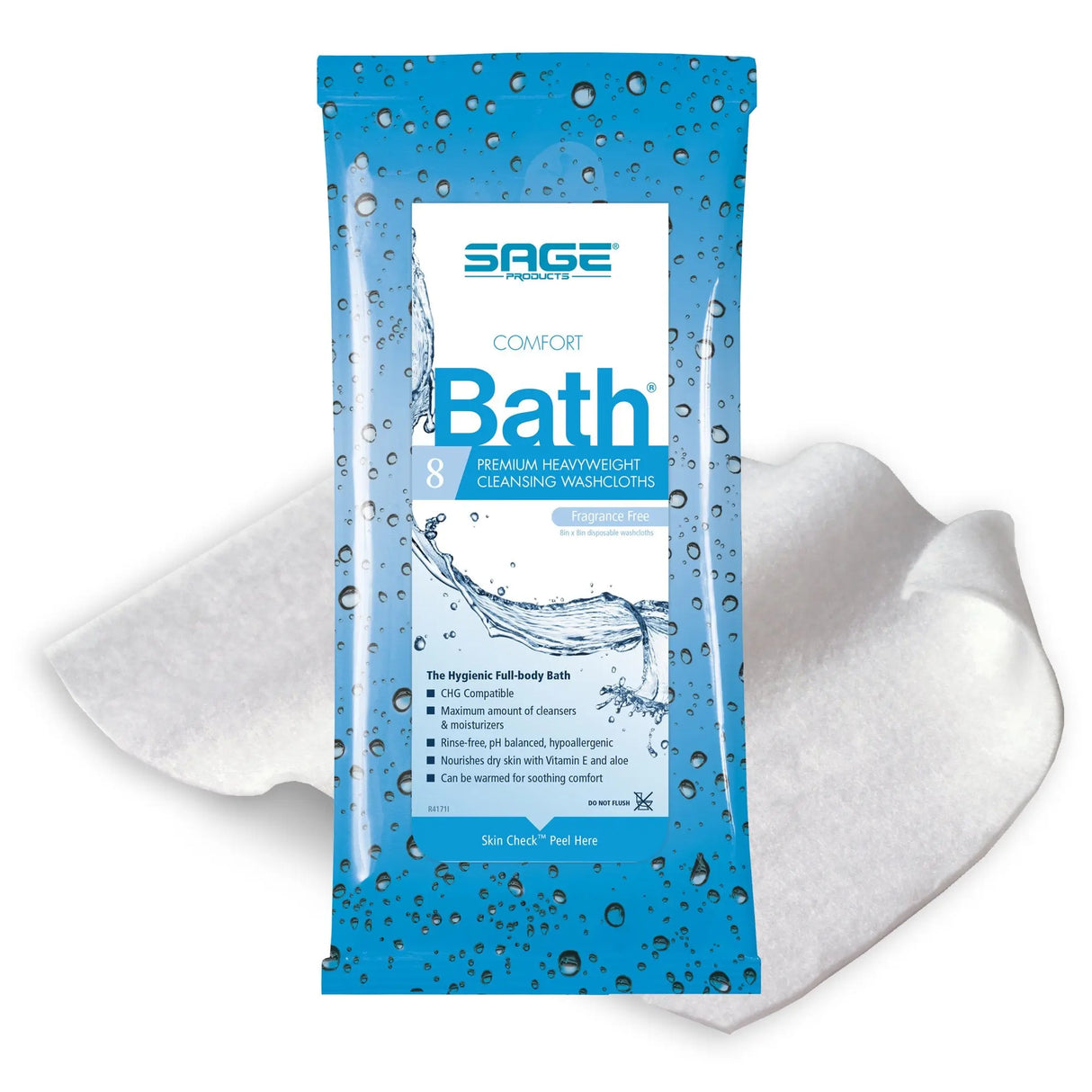 Comfort Bath® Unscented Cleansing Washcloths Comfort Bath®