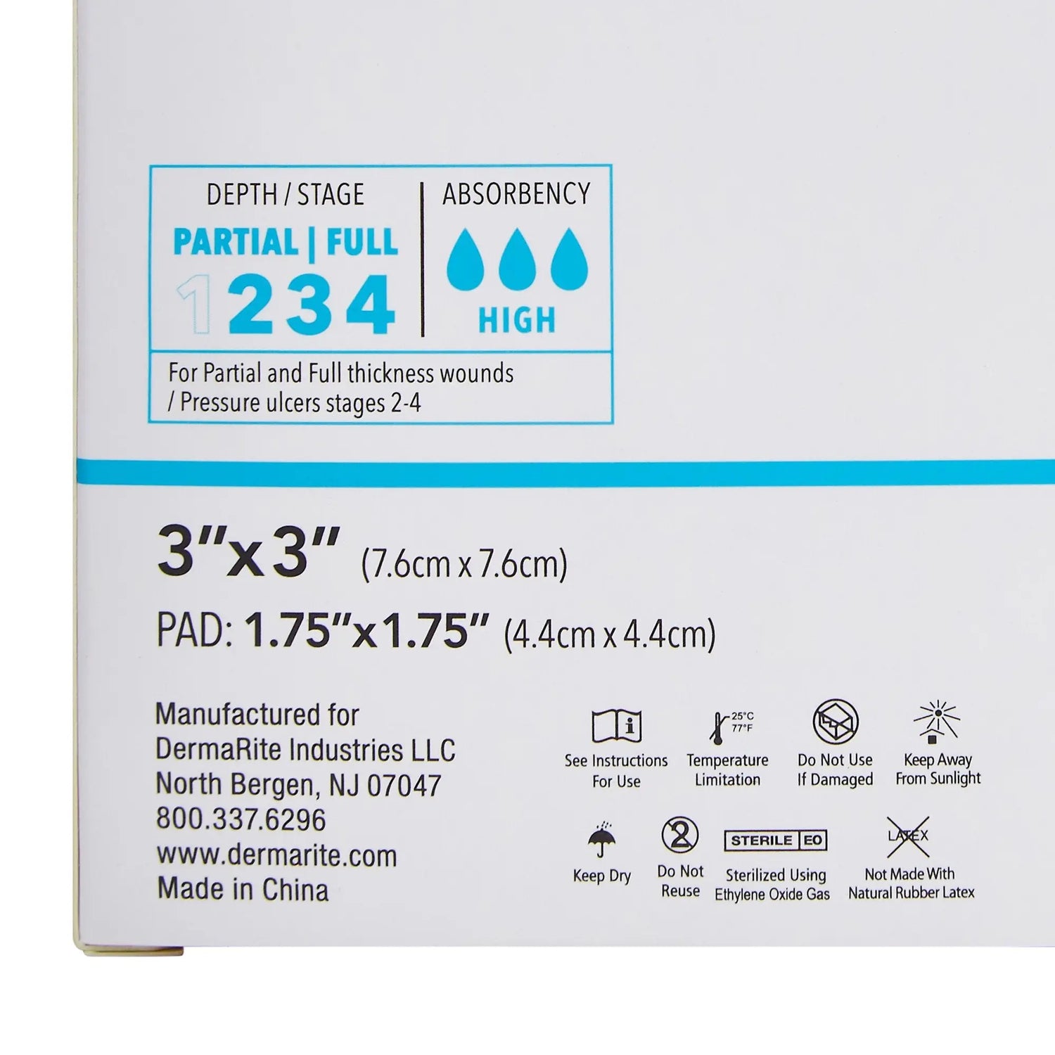 ComfortFoam™ Border Silicone Adhesive with Border Silicone Foam Dressing, 3 x 3 Inch ComfortFoam™ Border