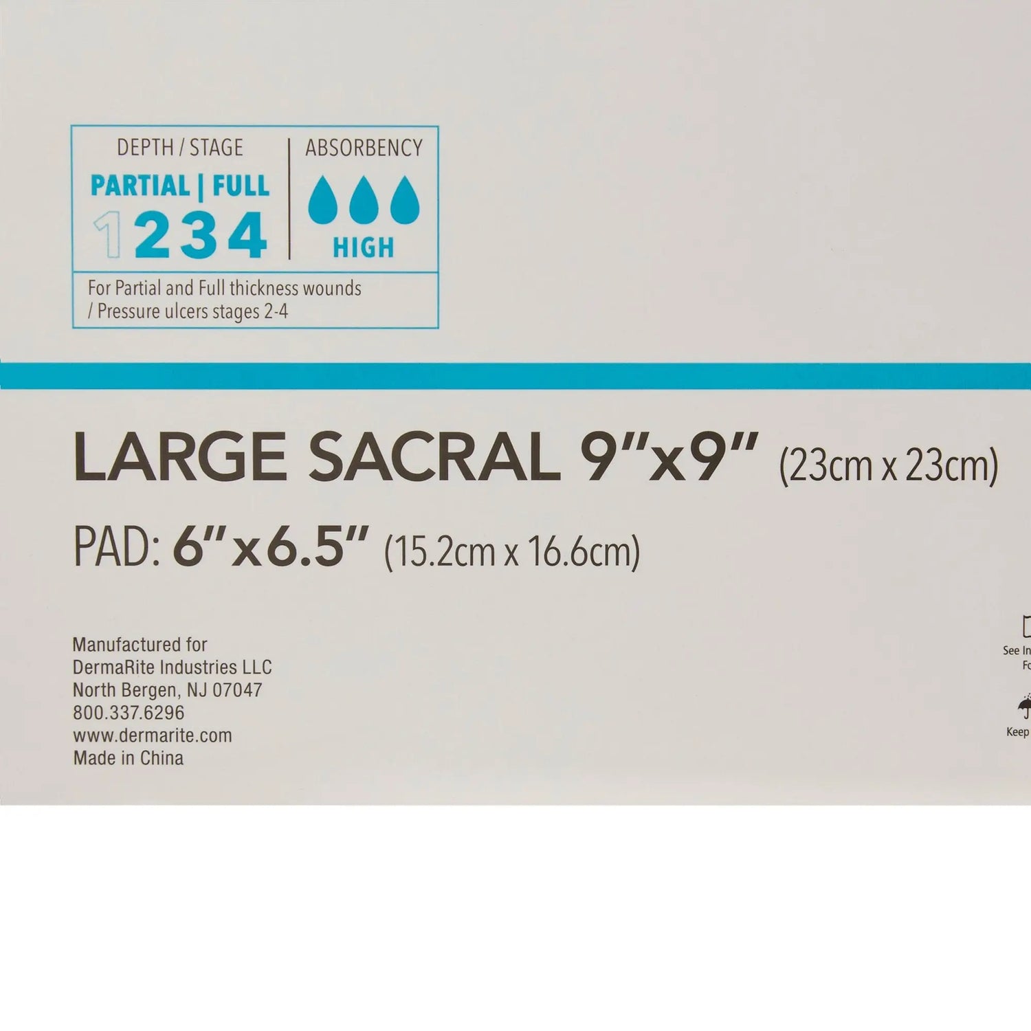 ComfortFoam™ Border Silicone Adhesive with Border Silicone Foam Dressing, 9 x 9 Inch ComfortFoam™ Border