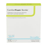 ComfortFoam™ Silicone Adhesive without Border Silicone Foam Dressing, 4 x 4 Inch ComfortFoam™