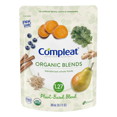 Compleat® Organic Blends Plant Blend Blenderized Whole Foods, 10.1 oz. Pouch Compleat® Organic Blends