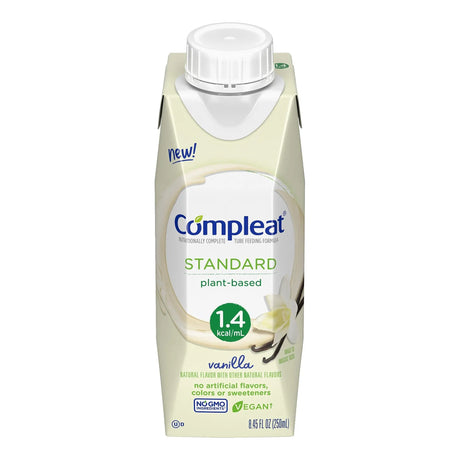 Compleat® Standard 1.4 Plant-Based Tube Feeding Formula, Vanilla, 8.45-ounce carton Compleat® Standard 1.4 Cal