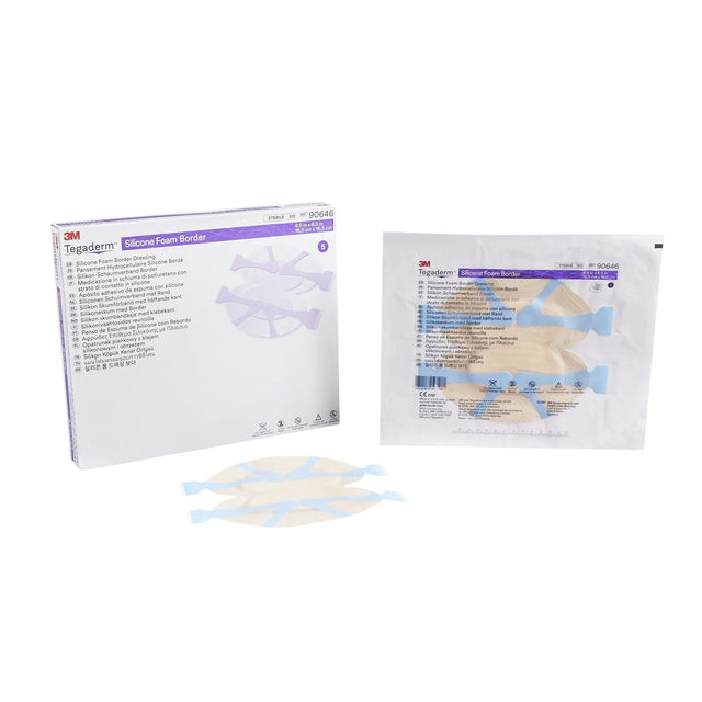 3M™ Tegaderm™ Silicone Foam Dressing, 6-1/2 x 6-1/2 Inch Heel / Contour 3M™ Tegaderm™