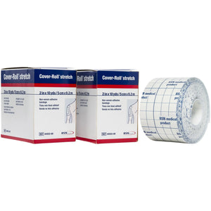 Cover-Roll® Stretch Nonwoven Polyester Dressing Retention Tape, 2 Inch x 10 Yard, White Cover-Roll® Stretch
