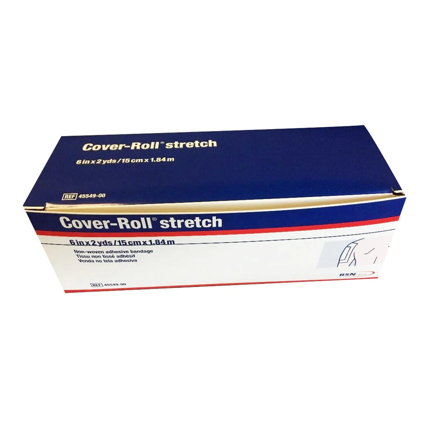 Cover-Roll® Stretch Nonwoven Polyester Dressing Retention Tape, 6 Inch x 2 Yard, White Cover-Roll® Stretch