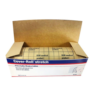 Cover-Roll® Stretch Nonwoven Polyester Dressing Retention Tape, 6 Inch x 2 Yard, White Cover-Roll® Stretch