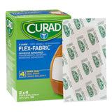 Curad® Flex-Fabric Tan Adhesive Strip, 2 x 4 Inch Curad® Flex-Fabric