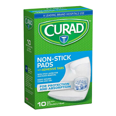 Curad® Non-Stick Pads with Adhesive Tabs, 2 x 3 Inch Curad®