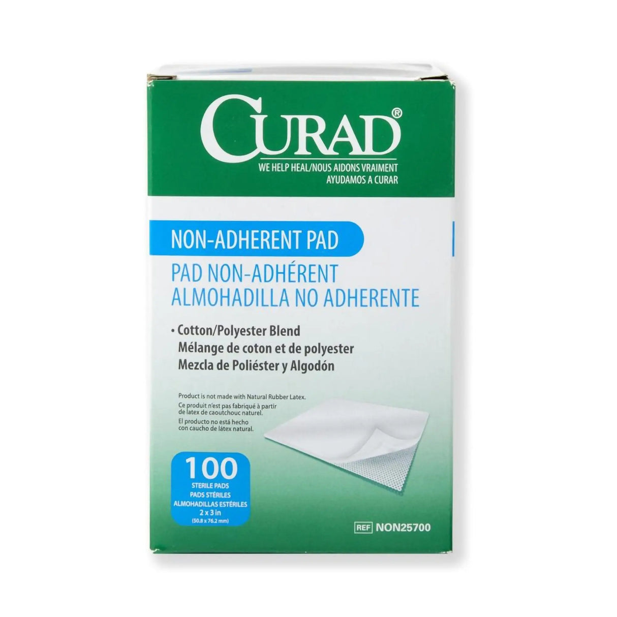 Curad® Nonadherent Dressing, 2 x 3 Inch Curad®