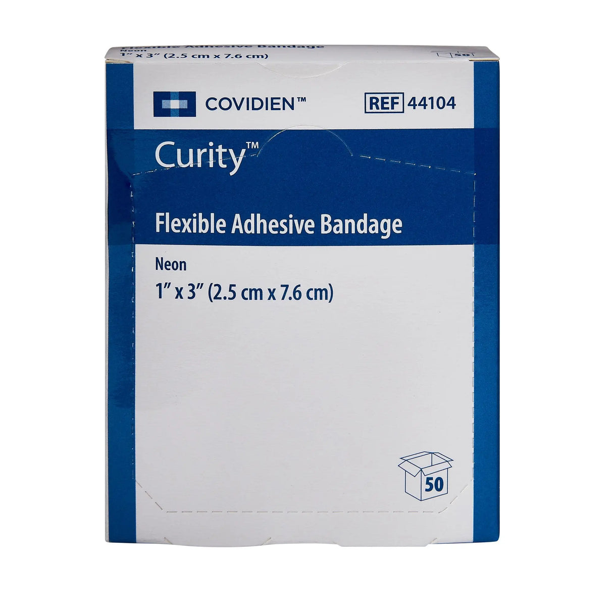 Curity™ Neon Adhesive Strip, 1 x 3 Inch Curity™