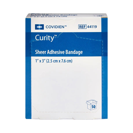 Curity™ Sheer Adhesive Strip, 1 x 3 Inch Curity™