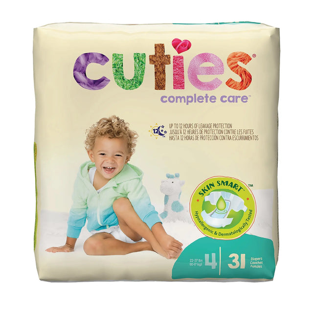 Cuties® Premium Diaper, Size 4 Cuties® Complete Care