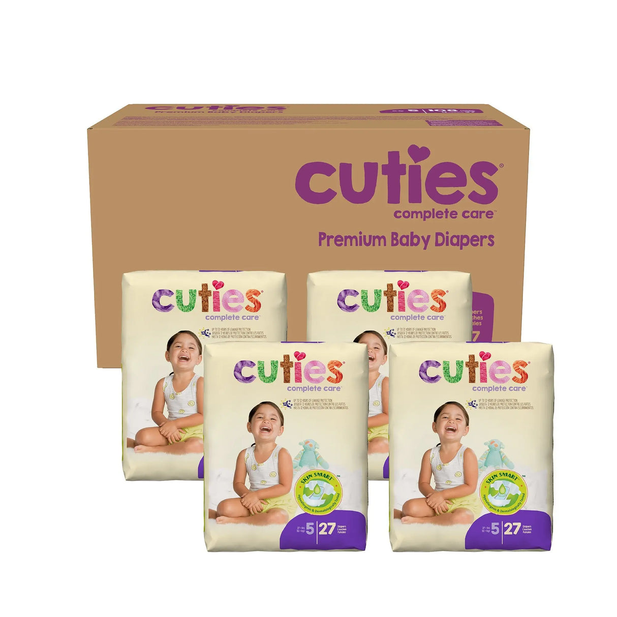 Cuties® Premium Diaper, Size 5 Cuties® Complete Care