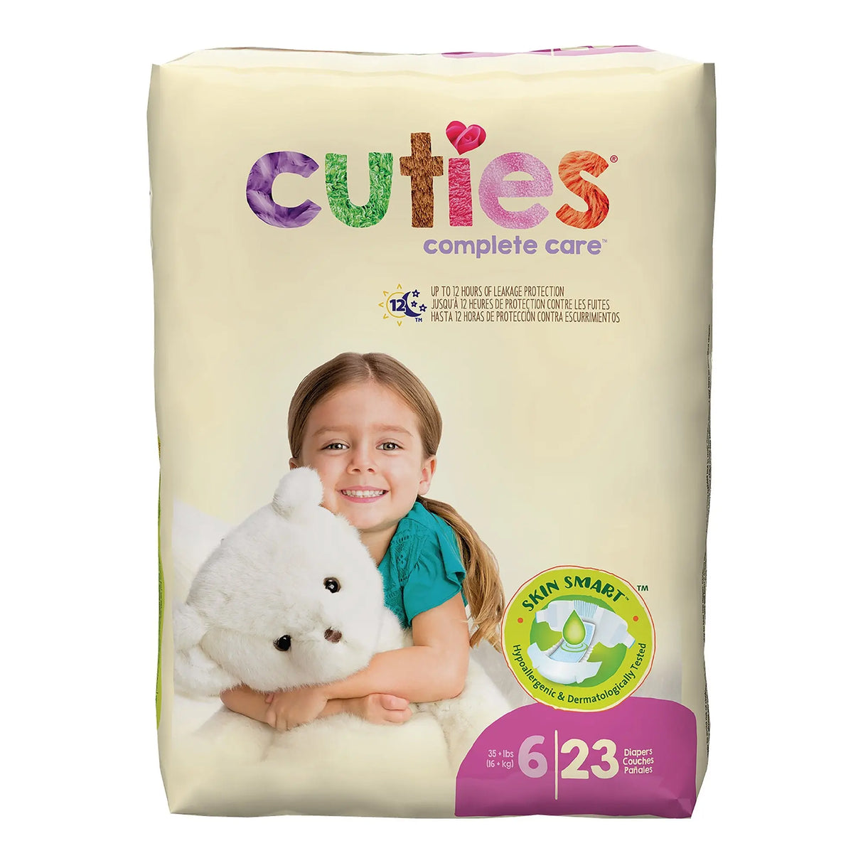 Cuties® Premium Diaper, Size 6 Cuties® Complete Care