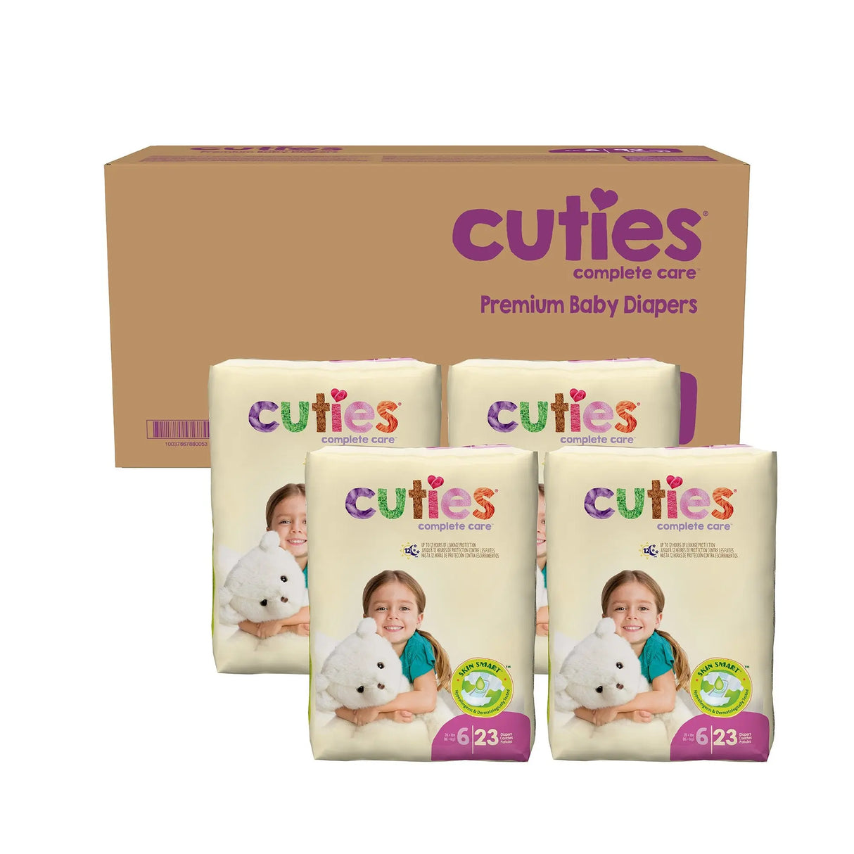 Cuties® Premium Diaper, Size 6 Cuties® Complete Care