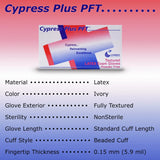 Cypress Plus® PFT Latex Exam Glove, Extra Large, Ivory Cypress Plus® PFT