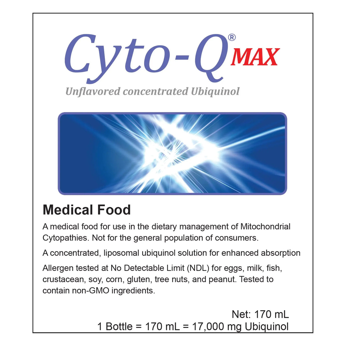 Cyto-Q™ MAX Concentrated Ubiquinol Medical Food, 5.7-ounce bottle Cyto-Q® MAX