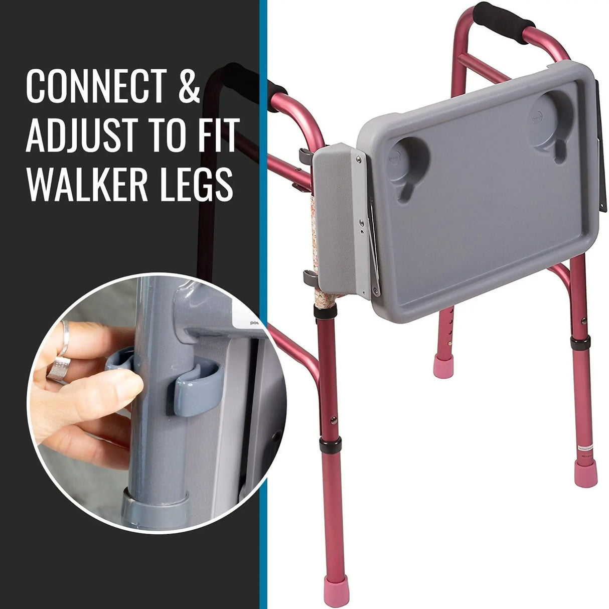 DMI® Folding Walker Tray with Cup Holders DMI