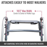 DMI® Folding Walker Tray with Cup Holders DMI