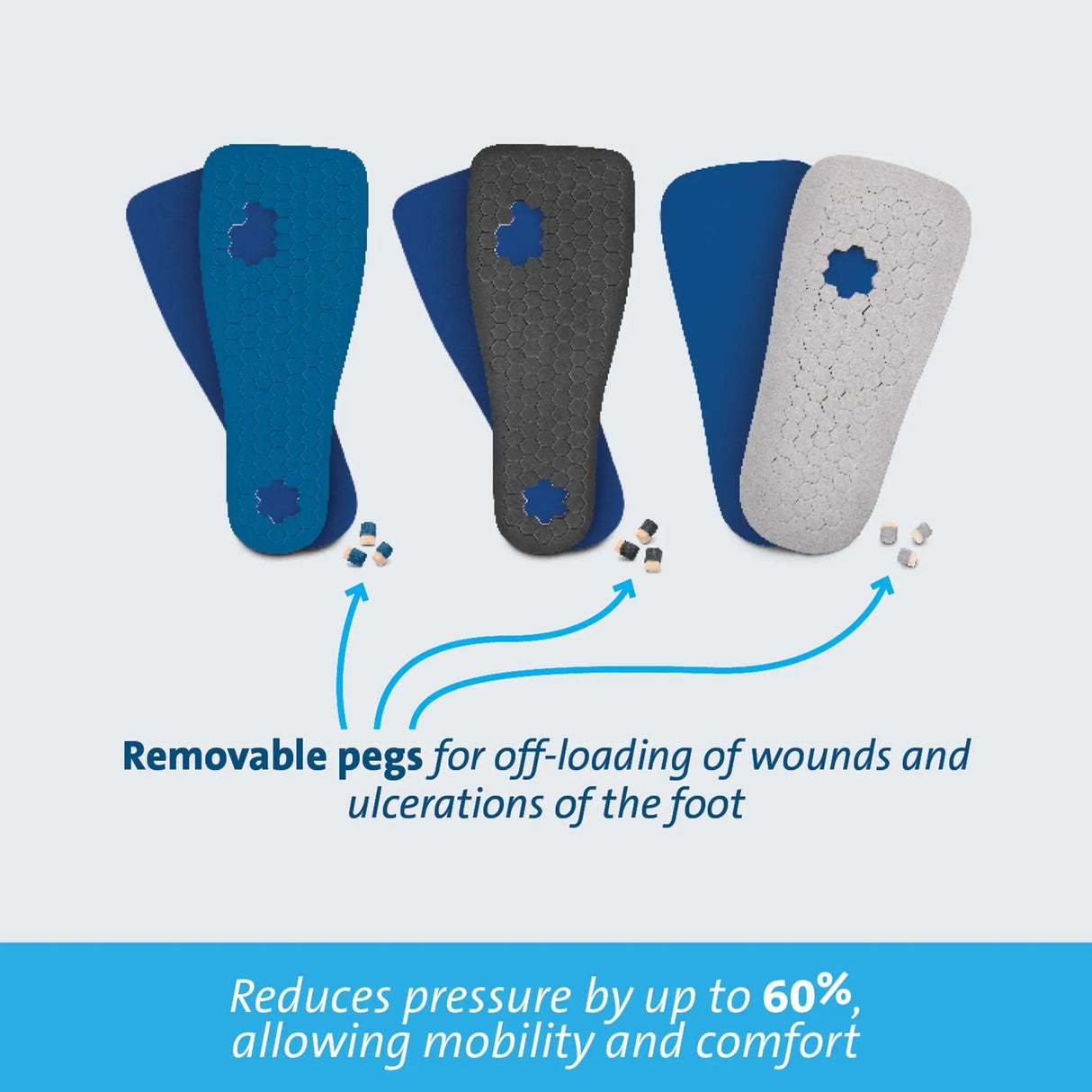 Darco International PegAssist™ Insole, Extra Large Peg Assist™