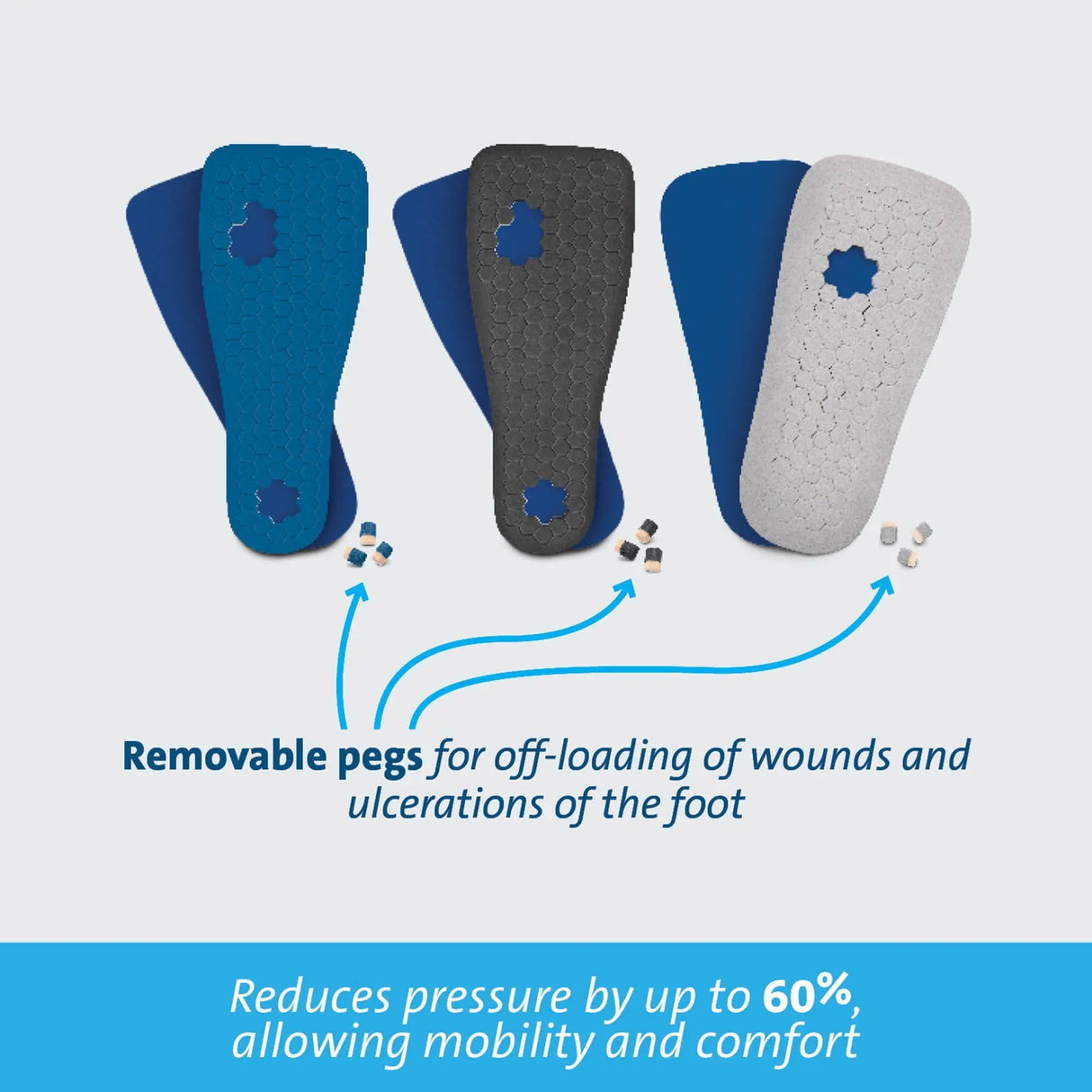 Darco International PegAssist™ Insole, Large Peg Assist™