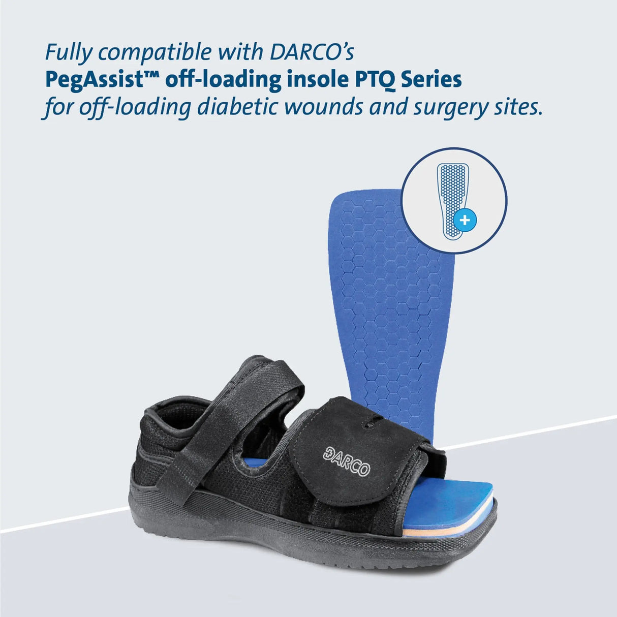 Darco MedSurg Post-Op Shoe, Female, Black, Small MedSurg™