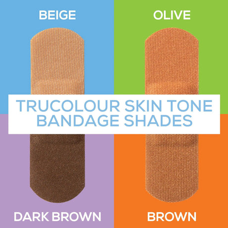 TruColour® Beige / Olive / Brown / Dark Brown Adhesive Strip, 1 x 3 Inch - getMovility