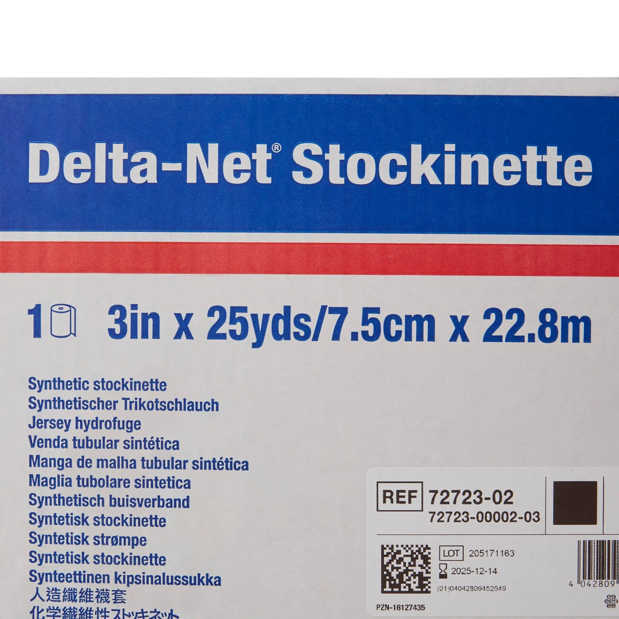 Delta-Net® Black Synthetic Compression Stockinette, 3 Inch x 25 Yard Delta-Net®