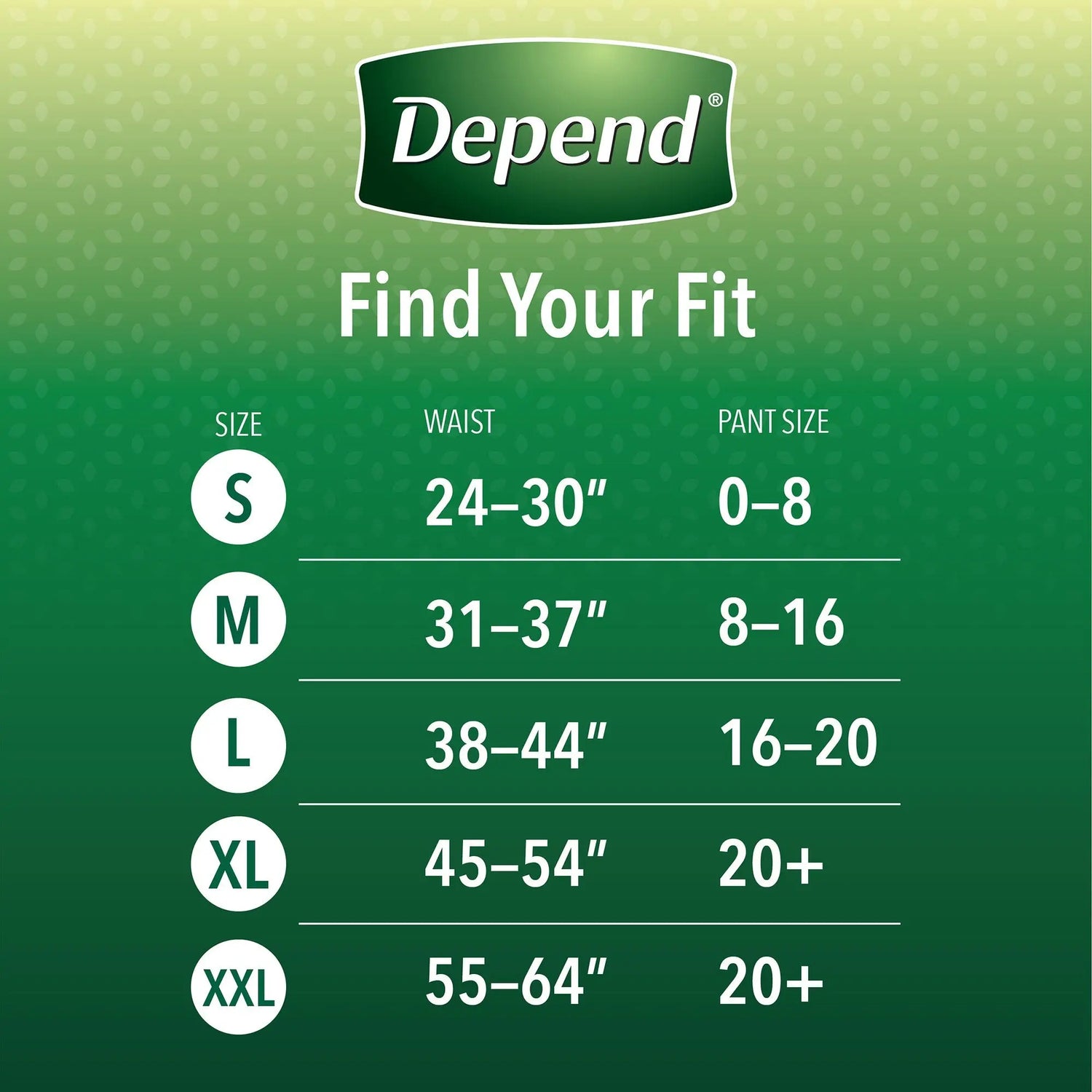Depend FIT-FLEX Absorbent Underwear, X-Large, Tan, 45" to 54" Waist Depend® FIT-FLEX®