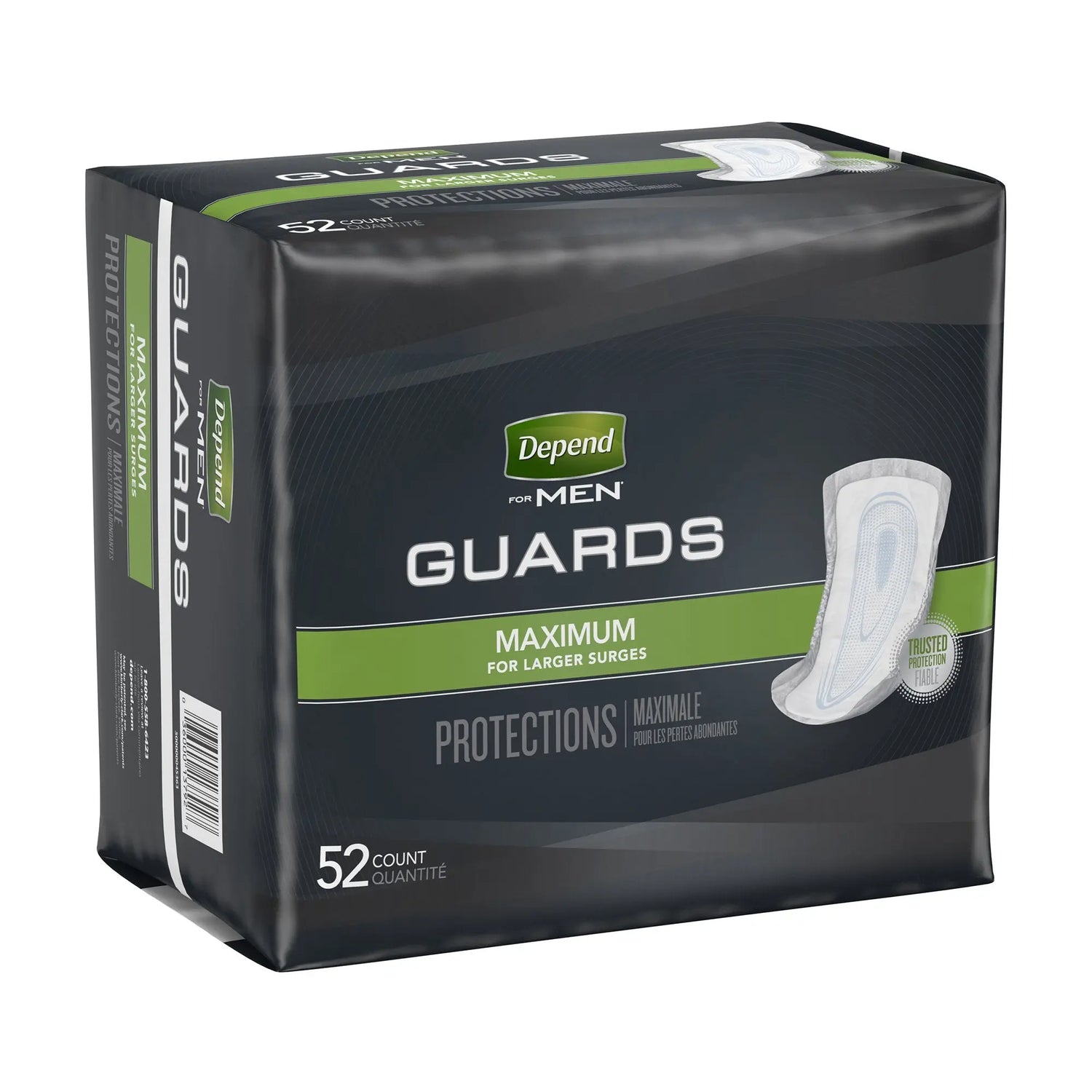 Depend Guards Incontinence Pads, Disposable, Maximum Absorbency, 12" Length - getMovility